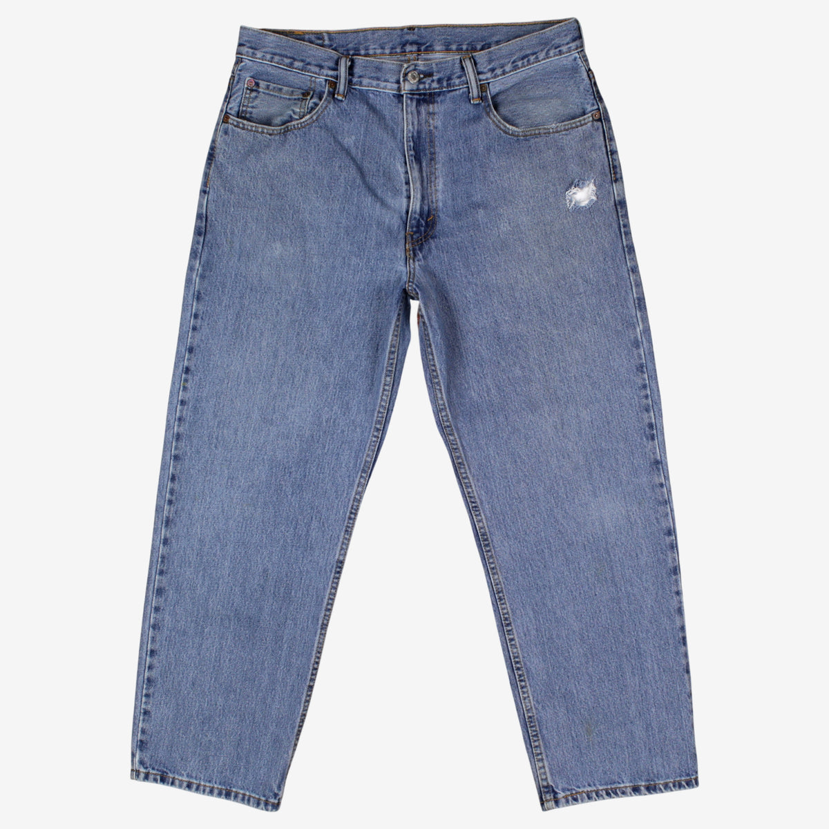 Levis 550 Jeans 36x29 Blue Relaxed Taper Faded Mid Rise Red Tab Denim
