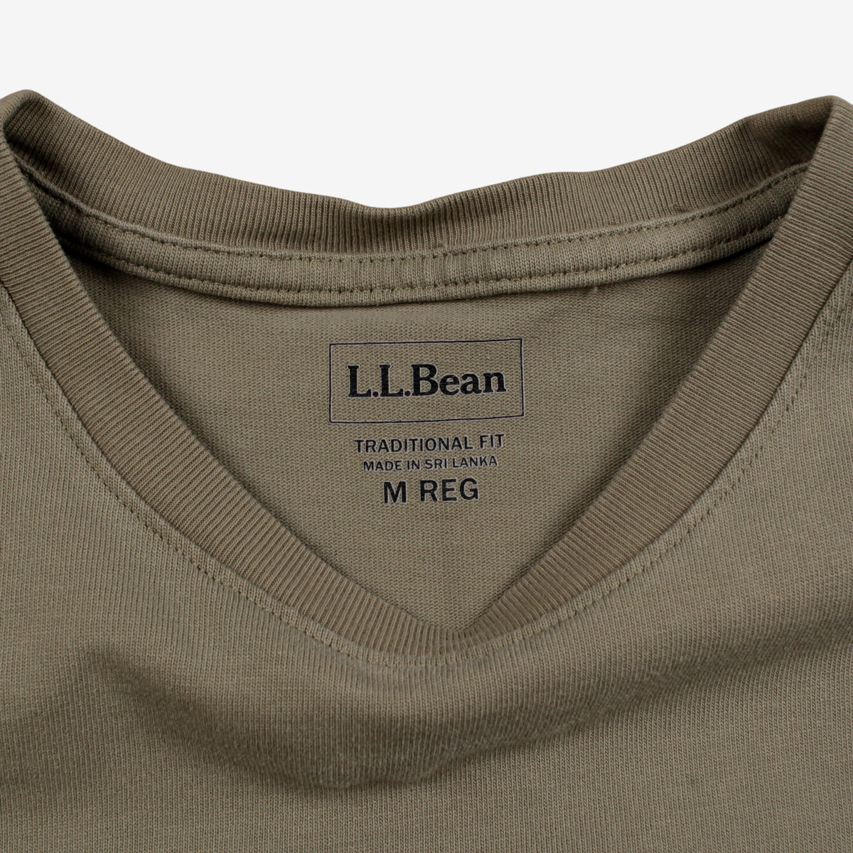 L L Bean T-shirt M Mens 00s Green Pocket Outdoor Nature Camping Hiking
