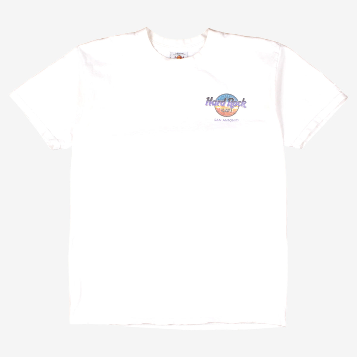 Vintage Hard Rock Cafe T-shirt M Mens White Texas Graphic USA Made San Antonio
