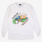 Vintage Screen Stars T-shirt M Mens 90s White Running Athletic Single Stitch USA