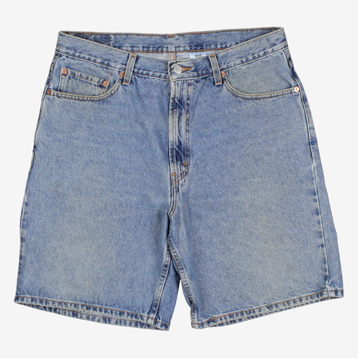 Levis 550 Denim Baggy Shorts Jorts 36 00s Blue Relaxed Light Wash Summer