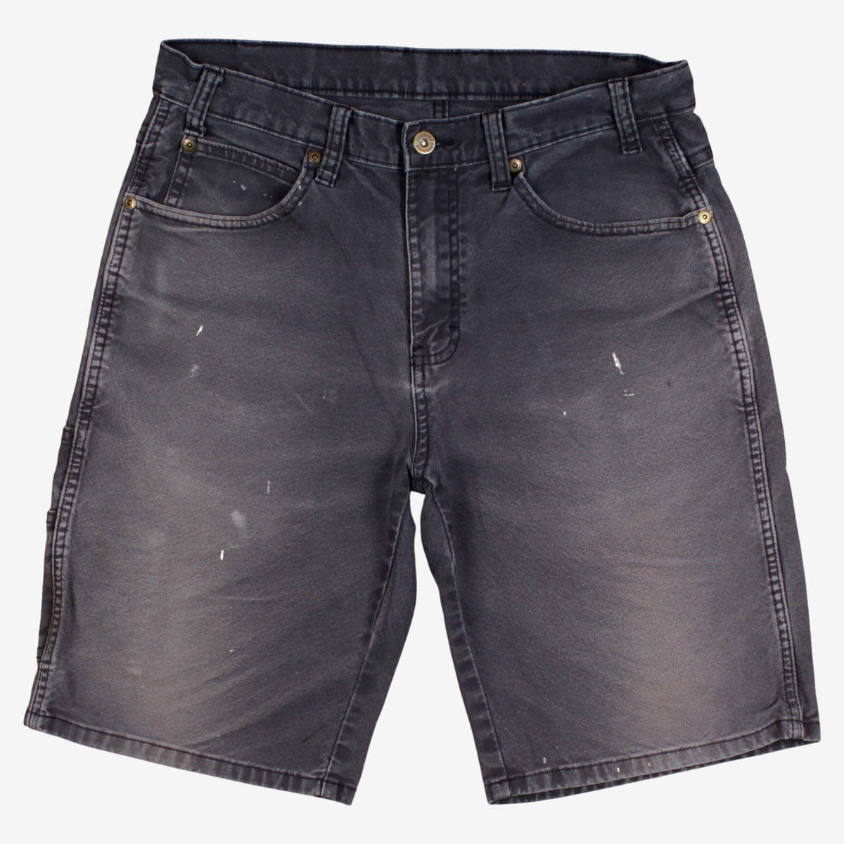 Dickies Shorts 32 Mens 00s Grey Carpenter Utility Workwear Canvas Cotton