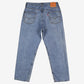Levis 550 Jeans 36x30 Blue Relaxed Taper Faded Stonewash Zip Denim