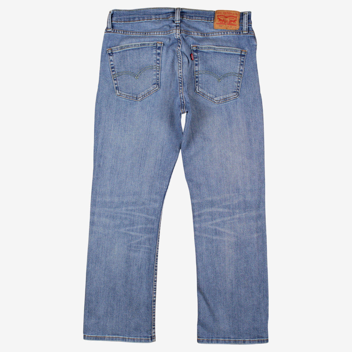 Levis 559 Jeans 34x30 Blue Relaxed Straight Stonewash Red Tab Denim