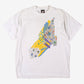 Vintage Screen Stars Best T-shirt L Mens 90s White Abstract Single Stitch