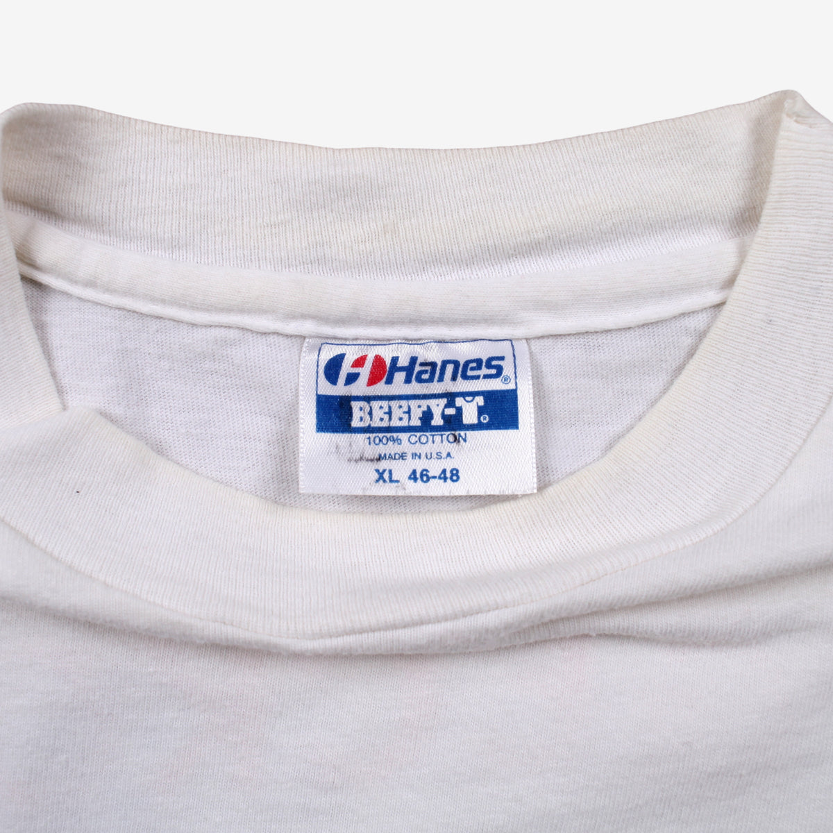 Vintage Hanes T-shirt L Mens 90s White Gecko Beach Boy Graphic USA Single Stitch