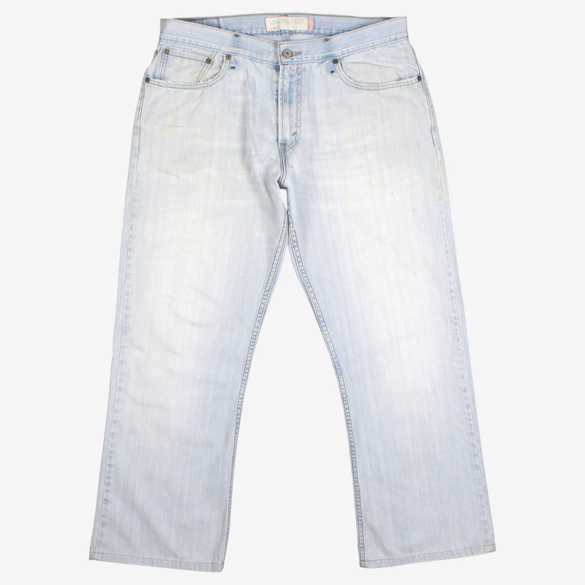 Levis 527 Jeans 34x29 Blue Slim Bootcut Low Boot Cut Light Stonewash Denim