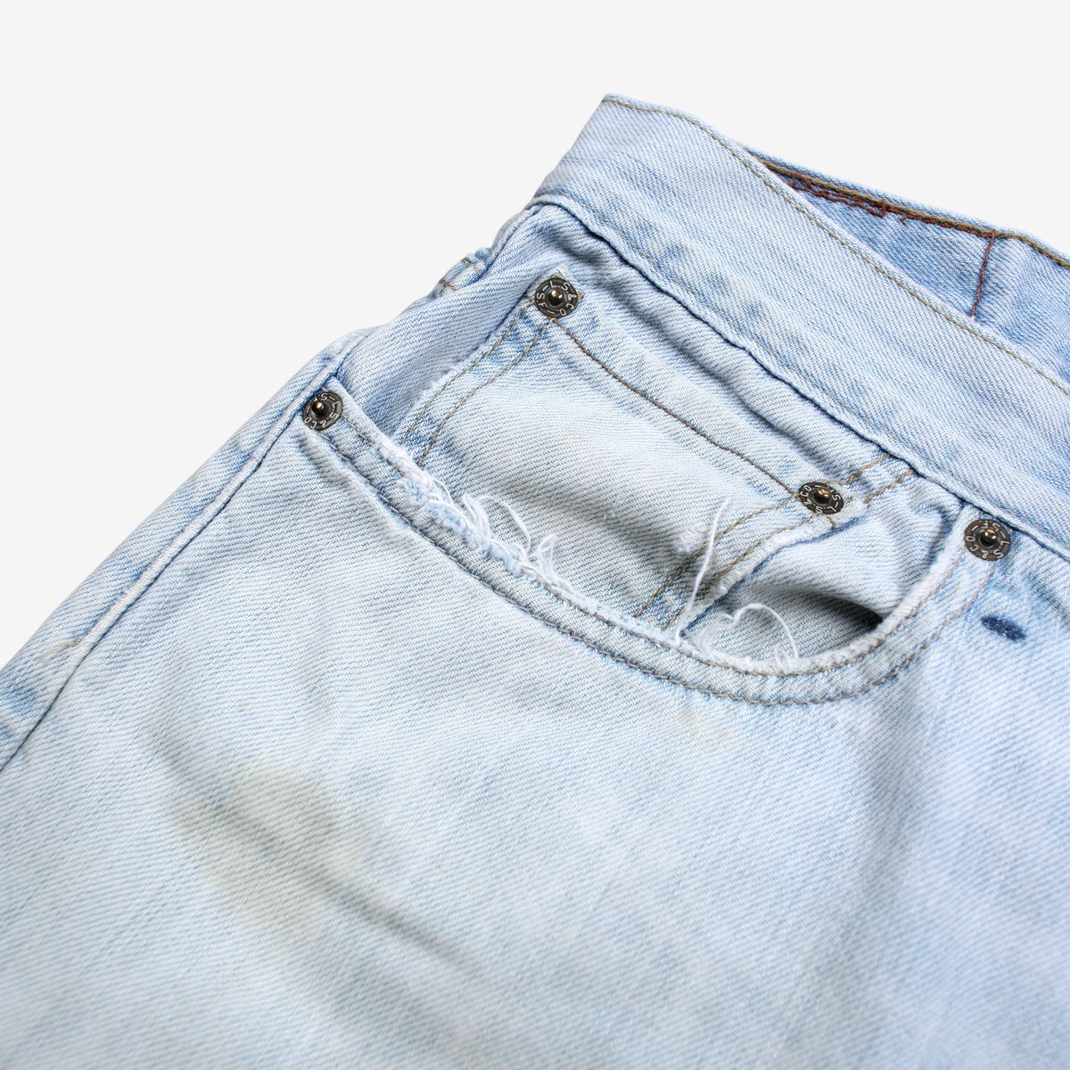 Levis 527 Jeans 34x29 Blue Slim Bootcut Low Boot Cut Light Stonewash Denim