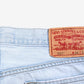 Levis 527 Jeans 34x29 Blue Slim Bootcut Low Boot Cut Light Stonewash Denim
