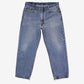 Levis 550 Jeans 38x30 Blue Relaxed Taper Faded Medium Stonewash Zip Denim