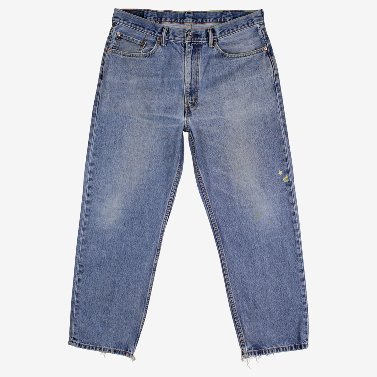 Levis 550 Jeans 38x30 Blue Relaxed Taper Faded Medium Stonewash Zip Denim