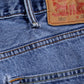 Levis 550 Jeans 38x30 Blue Relaxed Taper Faded Medium Stonewash Zip Denim