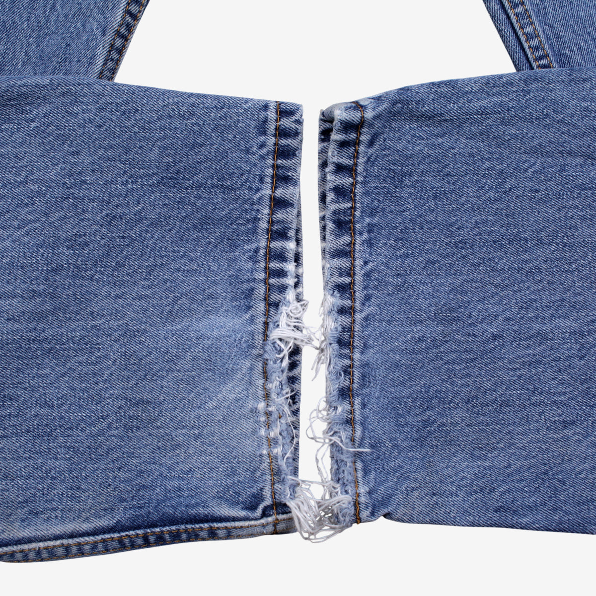 Levis 550 Jeans 38x30 Blue Relaxed Taper Faded Medium Stonewash Zip Denim