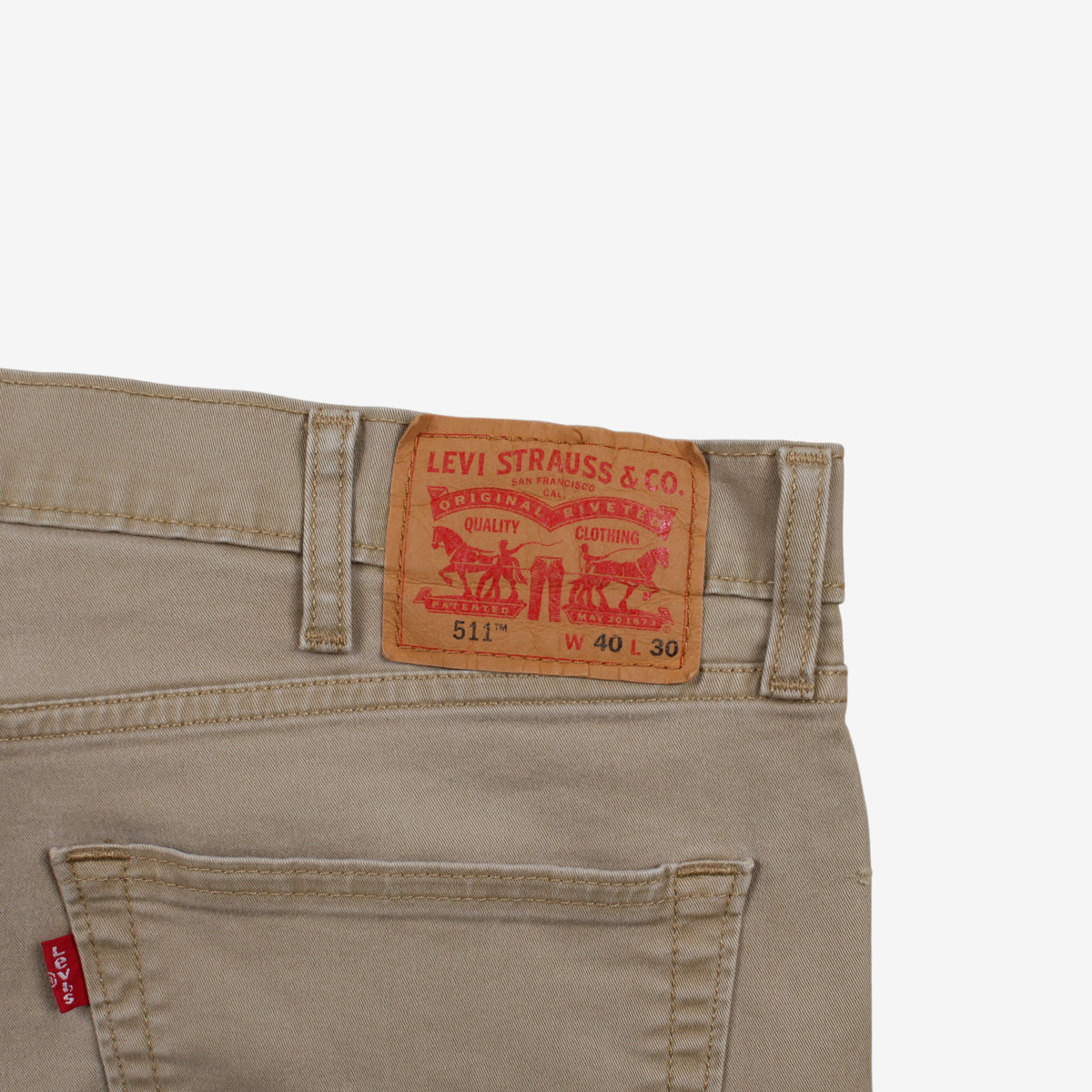 Levis Trousers Pants 40x30 Mens 00s Beige Levi's Chino Straight