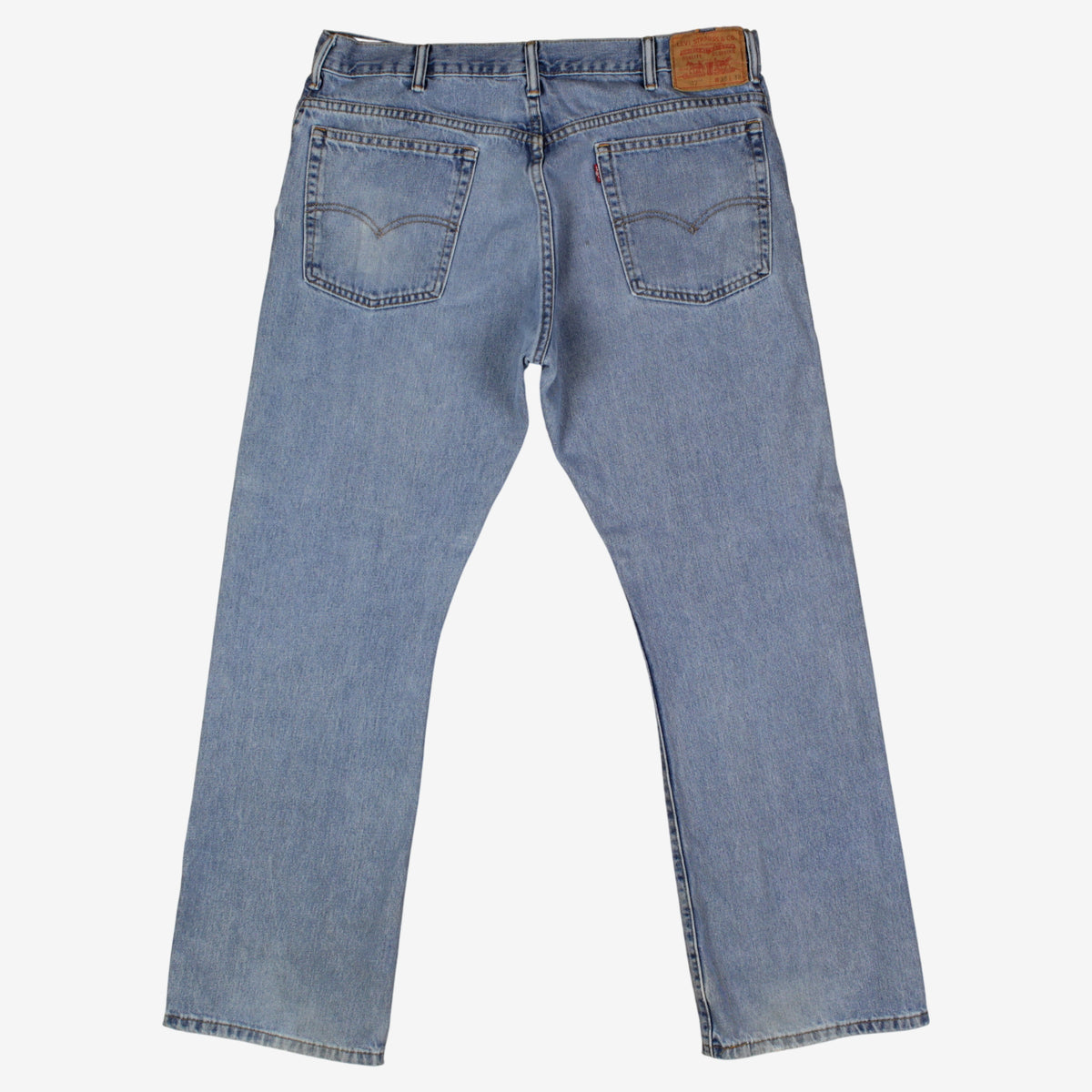 Levis 517 Jeans 38x32 Blue Regular Bootcut Faded Zip Fly Mid Rise Denim