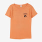 Vintage Stedman T-shirt S Womens 70s Orange Sailboat Graphic 50/50 Single Stitch
