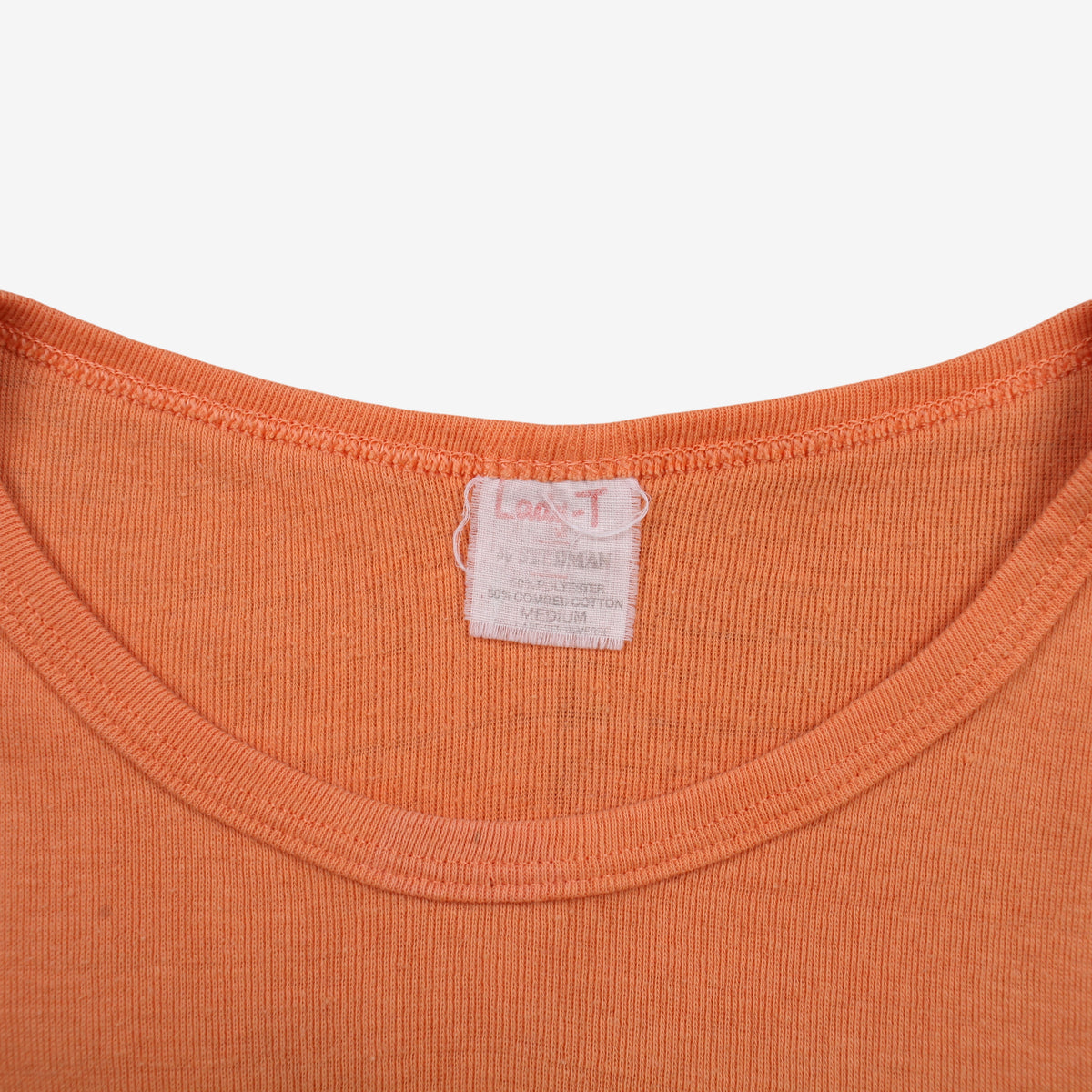 Vintage Stedman T-shirt S Womens 70s Orange Sailboat Graphic 50/50 Single Stitch