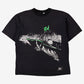 Vintage Rank T-shirt XL Mens 90s Black Distressed Grunge Streetwear Y2k