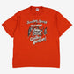 Vintage Jerzees T-shirt L Mens 90s Orange Wisconsin Graphic USA Made