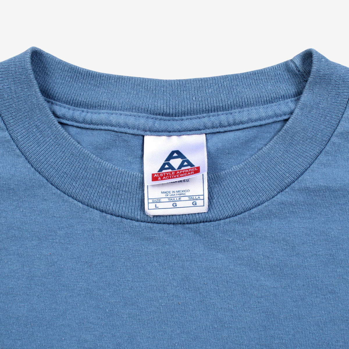 Alstyle Apparel T-shirt L Mens 00s Blue Slogan Funny Humorous Quote