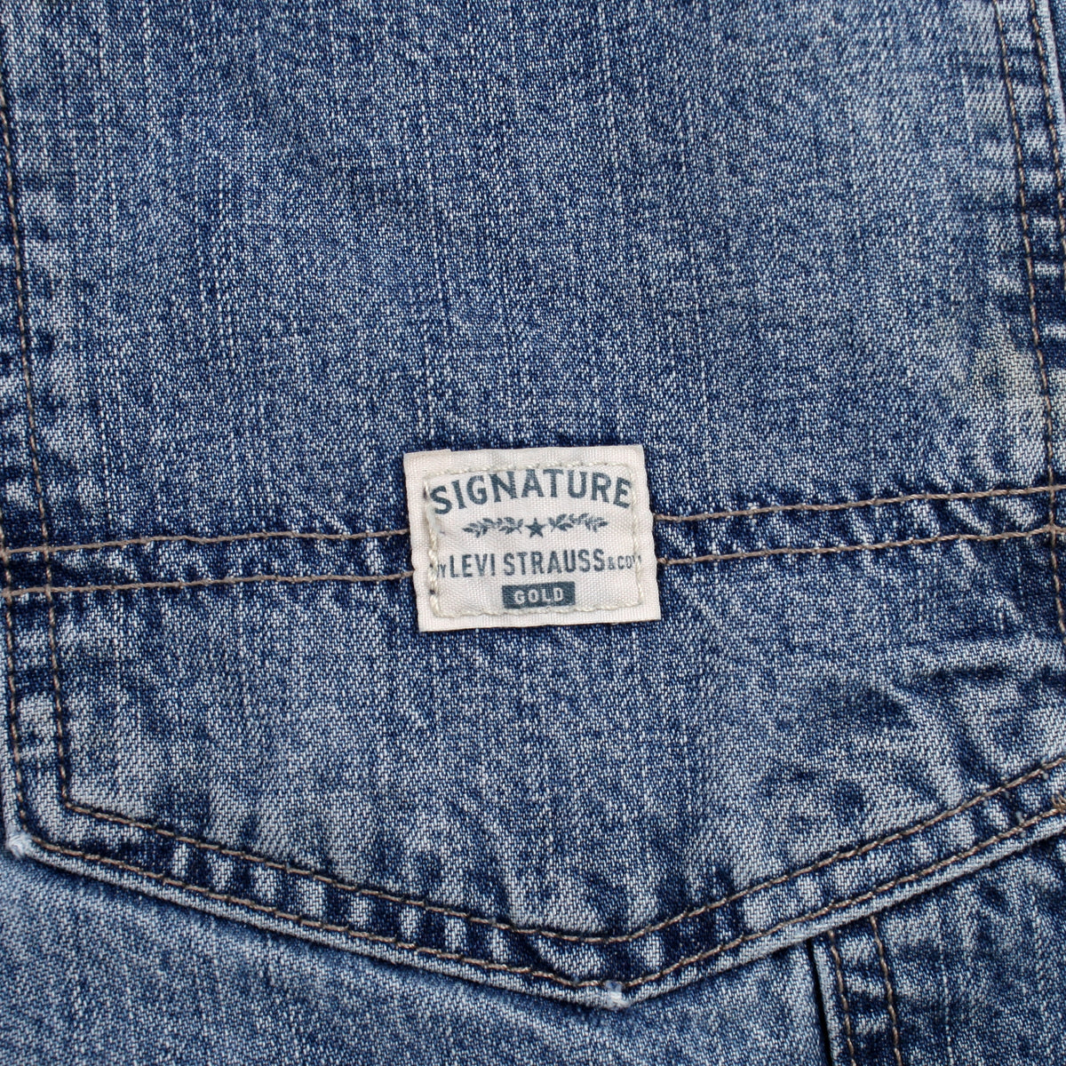 Levis Signature Carpenter Jeans 36x30 Blue Straight Faded Medium Stonewash Denim