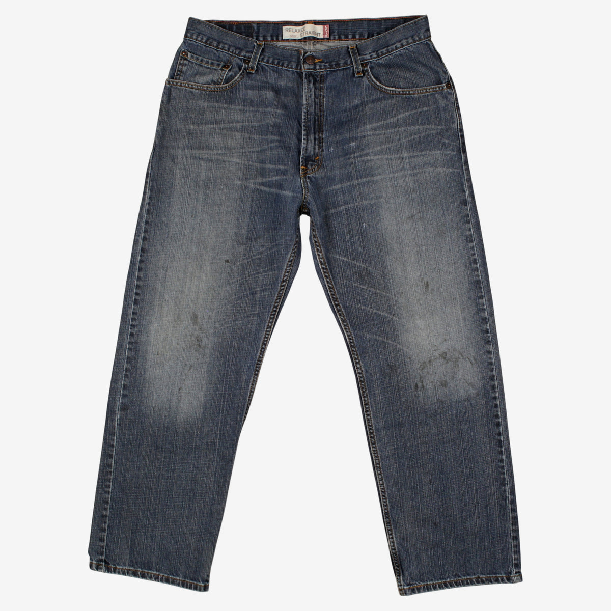 Levis 559 Jeans 36x30 Blue Relaxed Straight Faded Medium Stonewash Denim