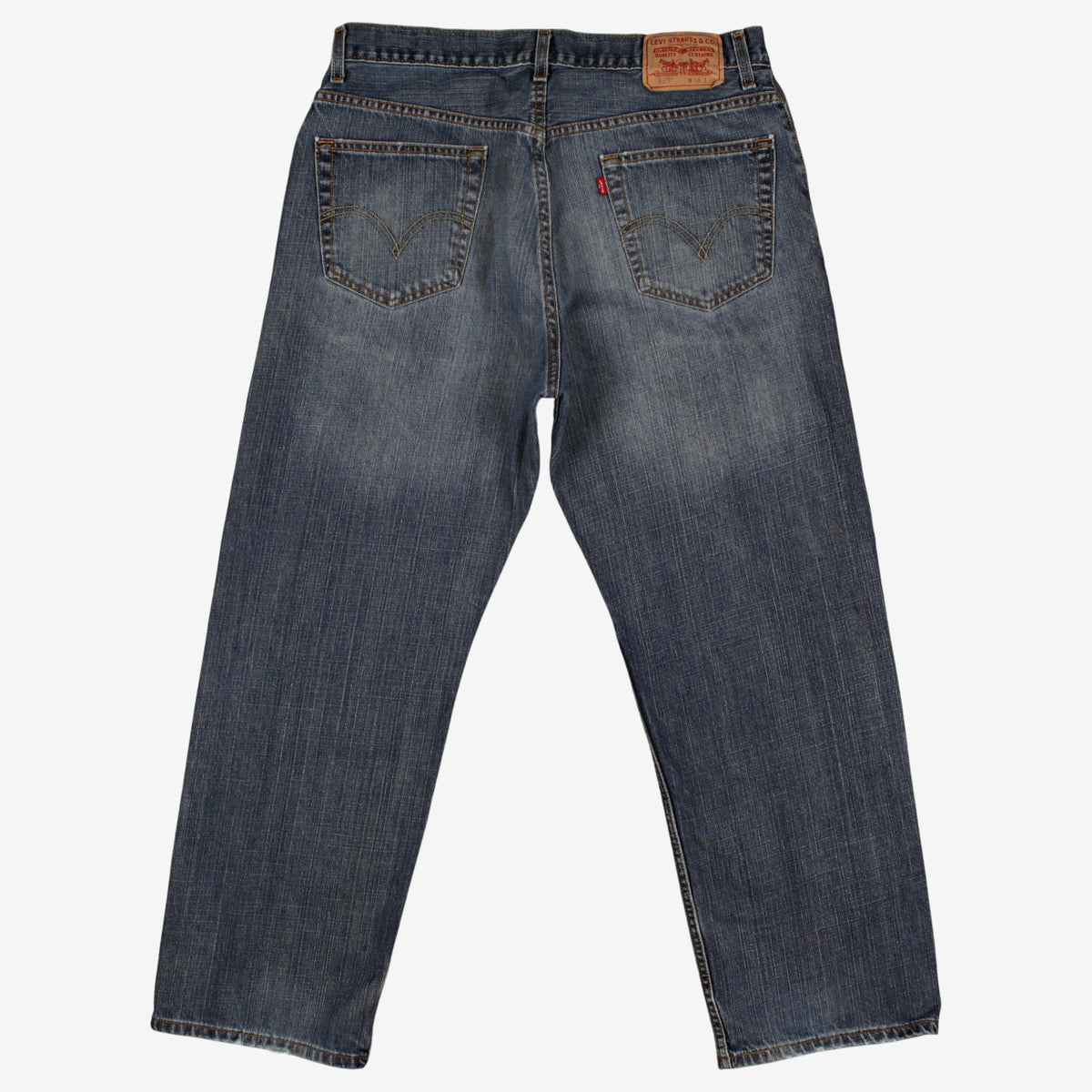 Levis 559 Jeans 36x30 Blue Relaxed Straight Faded Medium Stonewash Denim