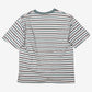 Vintage Bale Dyed Originals T-shirt L Mens 90s White Striped USA Single Stitch