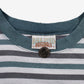 Vintage Bale Dyed Originals T-shirt L Mens 90s White Striped USA Single Stitch