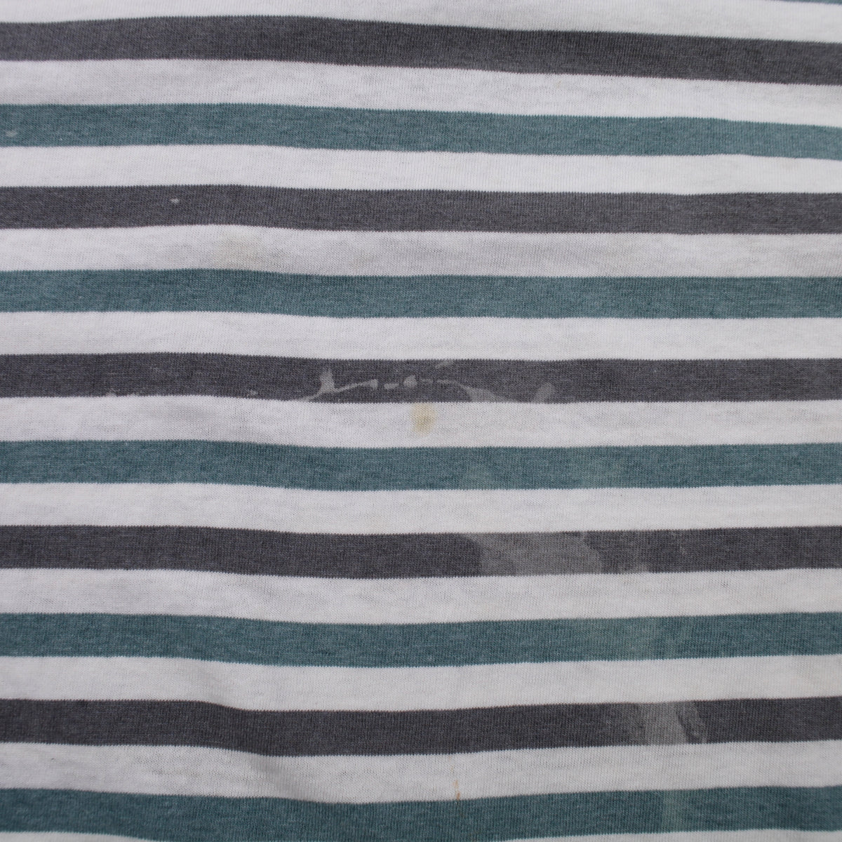 Vintage Bale Dyed Originals T-shirt L Mens 90s White Striped USA Single Stitch
