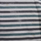 Vintage Bale Dyed Originals T-shirt L Mens 90s White Striped USA Single Stitch