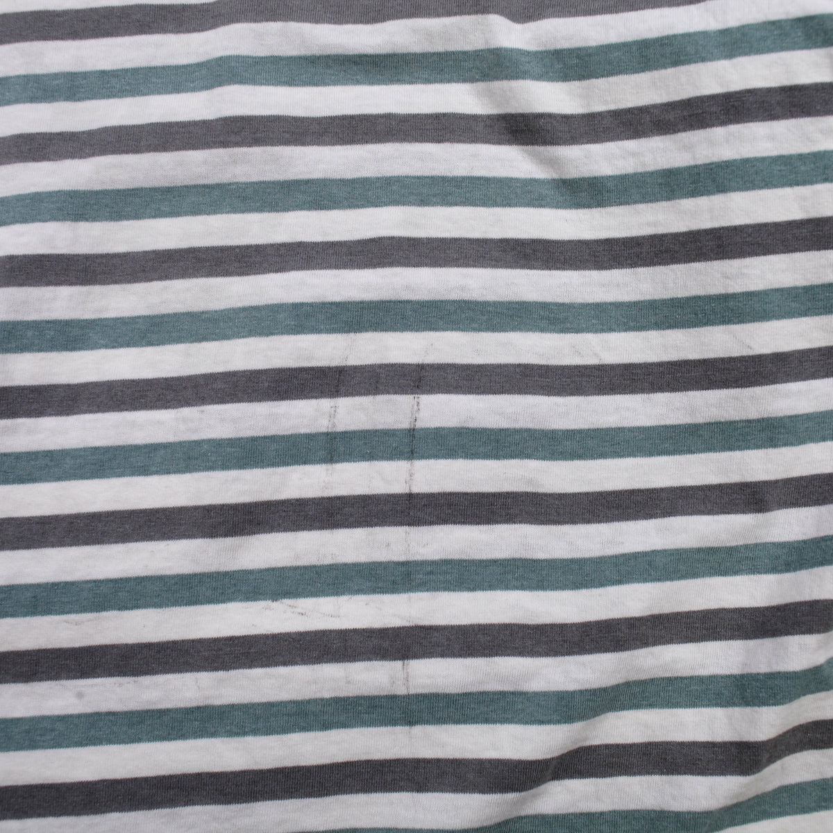 Vintage Bale Dyed Originals T-shirt L Mens 90s White Striped USA Single Stitch