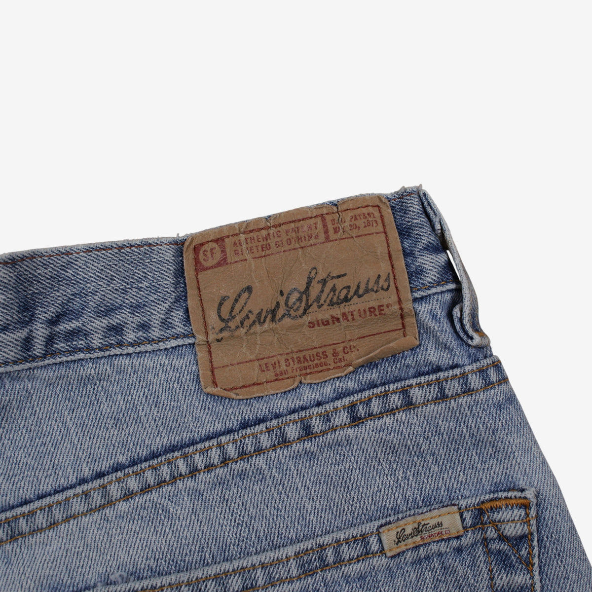 Levis Signature Jeans 32x32 Blue Loose Relaxed Faded Mid Rise Zip Denim