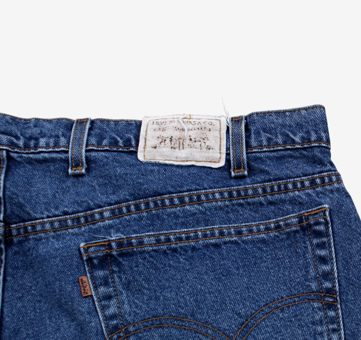 Vintage Levis Loose Denim Shorts Jorts 44 90s Blue Streetwear