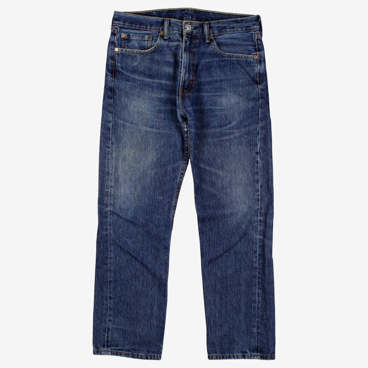 Levis 505 Jeans 33x30 Blue Regular Straight Faded Stonewash Red Tab Denim
