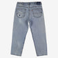 Levis 550 Jeans 38x29 Blue Relaxed Taper Straight Faded Light Stonewash Denim