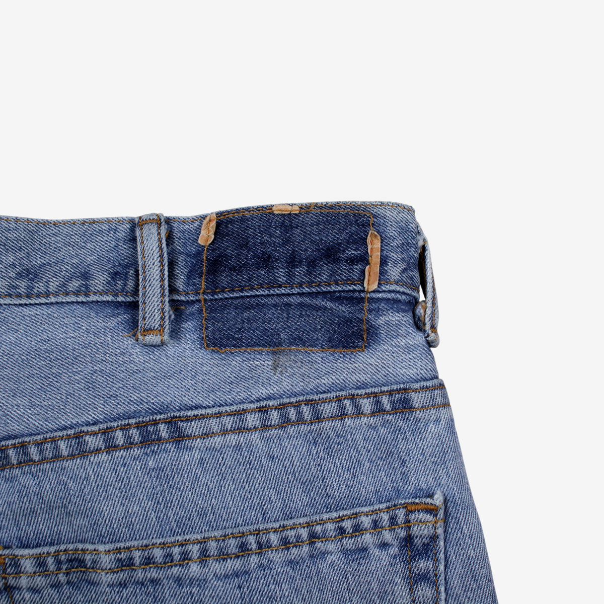 Levis 550 Jeans 38x29 Blue Relaxed Taper Straight Faded Light Stonewash Denim