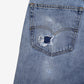 Levis 550 Jeans 38x29 Blue Relaxed Taper Straight Faded Light Stonewash Denim