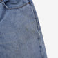 Levis 550 Jeans 38x29 Blue Relaxed Taper Straight Faded Light Stonewash Denim