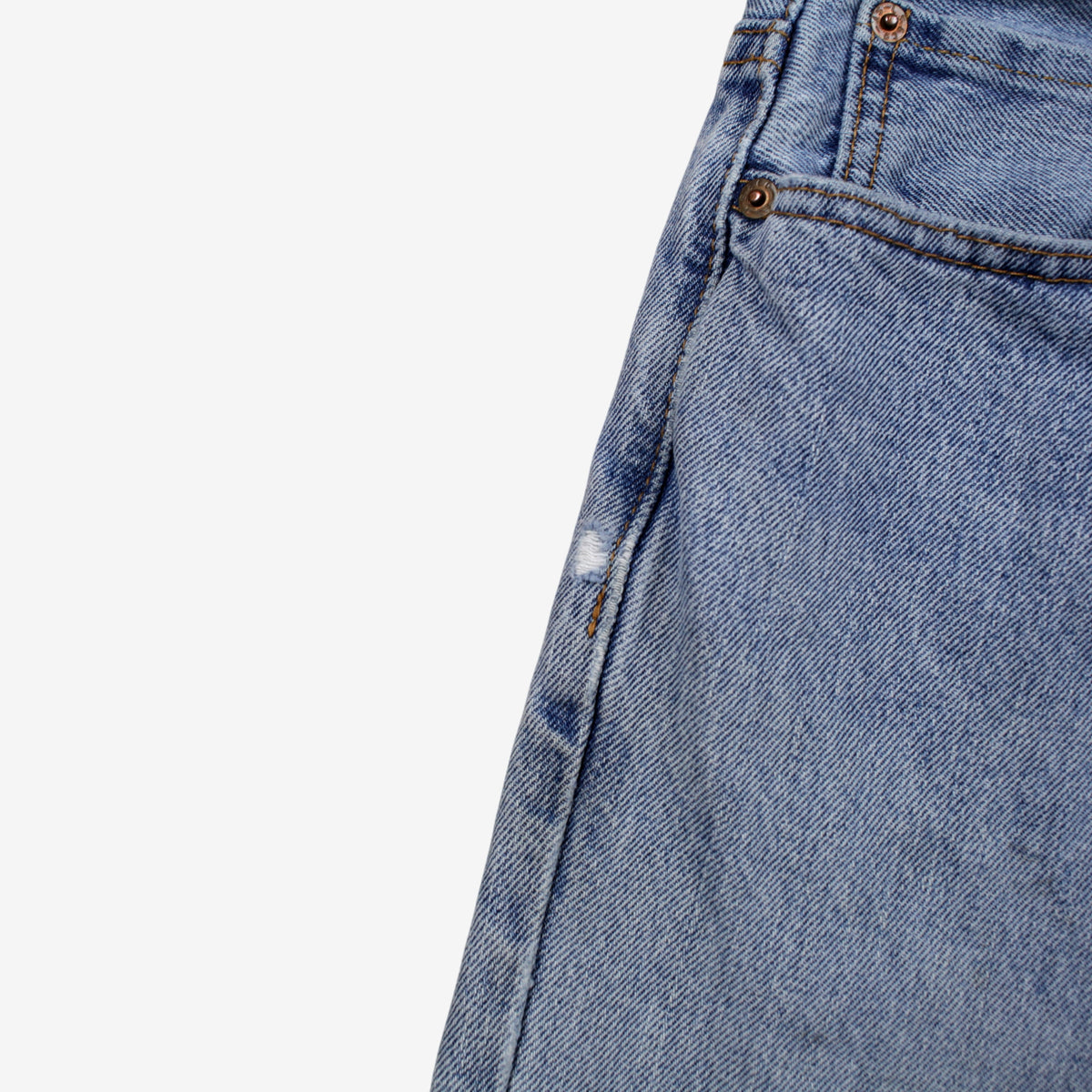 Levis 550 Jeans 38x29 Blue Relaxed Taper Straight Faded Light Stonewash Denim