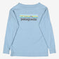 Patagonia T-shirt S Mens 00s Blue Raglan Long Sleeve Outdoor Eco Sustainable