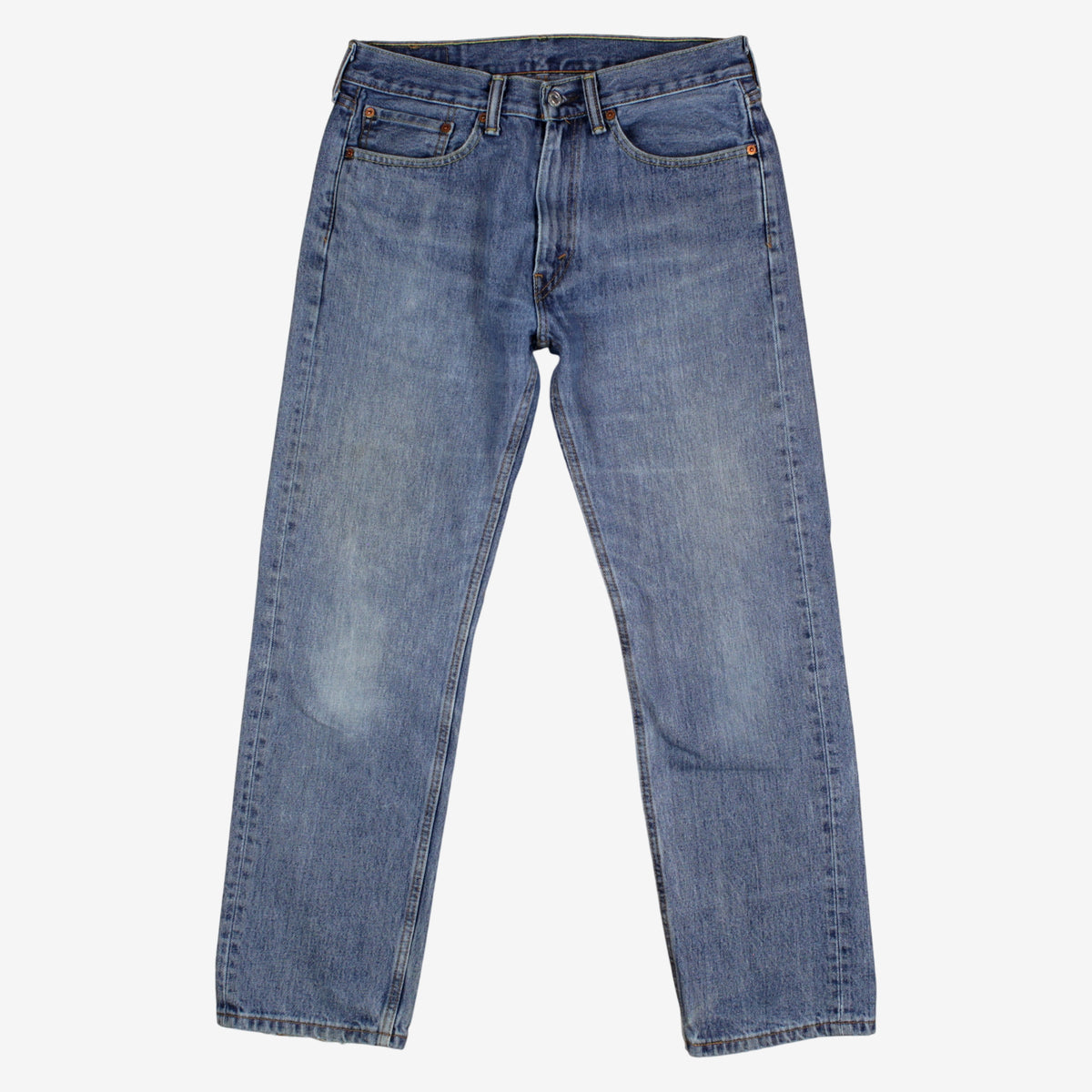 Levis 505 Jeans 31x30 Blue Regular Straight Faded Stonewash Red Tab Denim