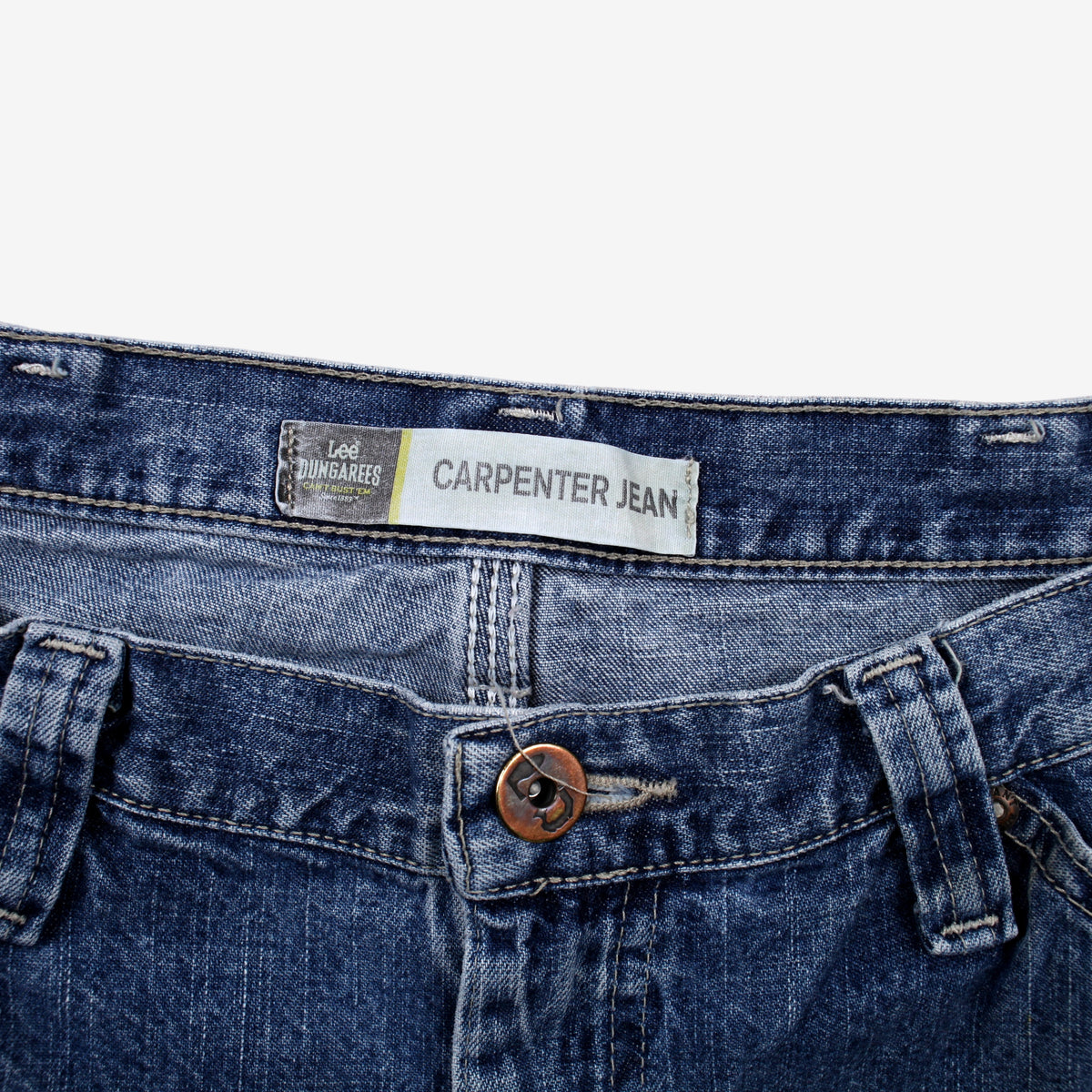 Lee Carpenter Jeans 36x32 Blue Medium Stonewash Zip Fly Workwear Denim