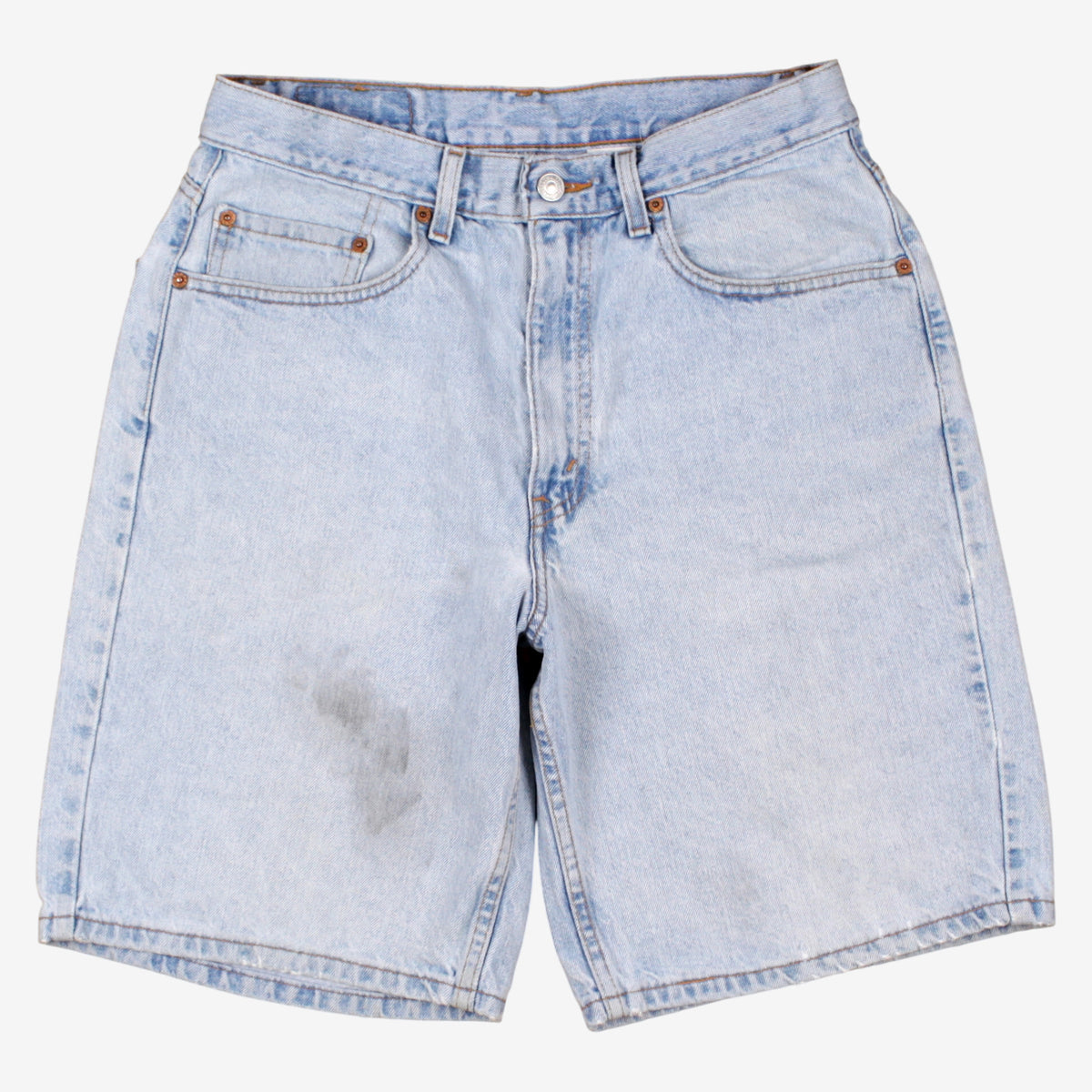 Vintage Levis 550 Denim Baggy Shorts Jorts 32 Blue Light Wash Summer