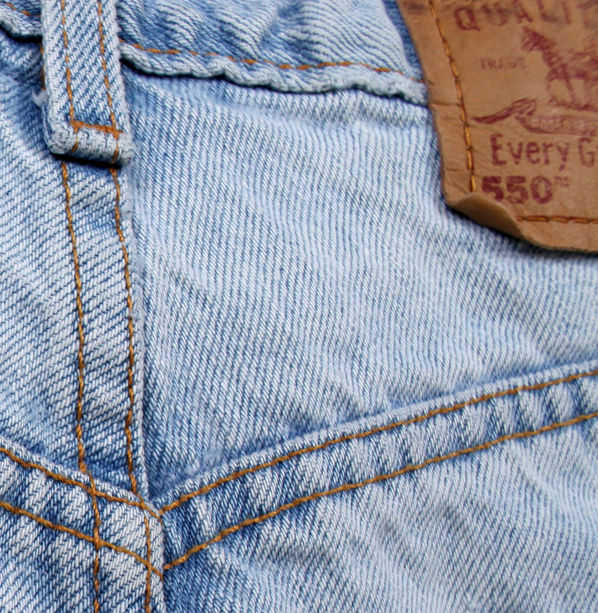 Vintage Levis 550 Denim Baggy Shorts Jorts 32 Blue Light Wash Summer