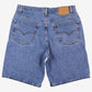 Vintage Levis 550 Denim Baggy Shorts Jorts 38 90s Blue Western Summer