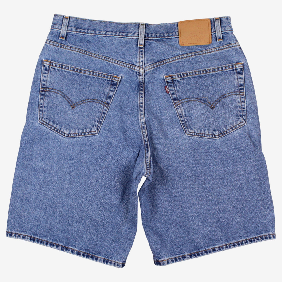 Vintage Levis 550 Denim Baggy Shorts Jorts 38 90s Blue Western Summer