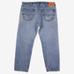 Levis 505 Jeans 38x28 Mens Blue Regular Straight Faded Red Tab Denim