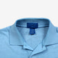 Vintage Towncraft Polo Shirt M Mens 80s Striped Pocket Blue Preppy Single Stitch