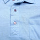 Vintage Wrangler Polo Shirt L Mens 80s Blue Pocket USA Made Single Stitch